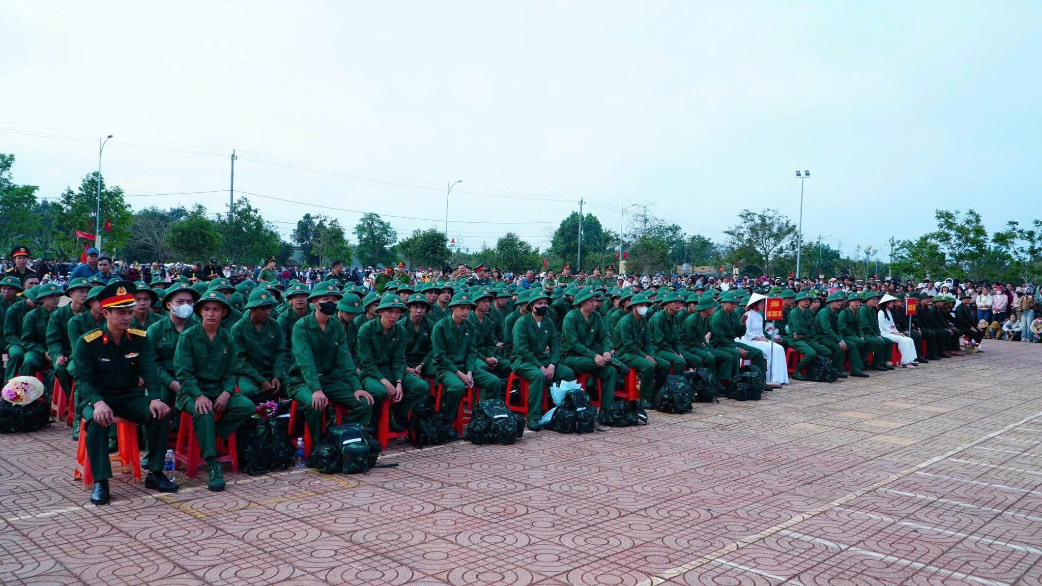 Ban Chỉ huy Phòng thủ khu vực 2 - Krông Buk, tỉnh Đắk Lắk tổ chức Lễ giao nhận quân năm 2026